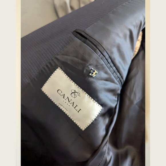 CANALI - Classic navy 2-piece suit - Sz 54 - Picture 6 of 14